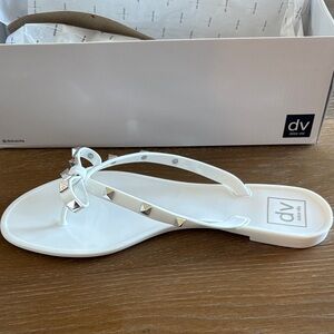 DV by Dolce Vita White Studded Sandals